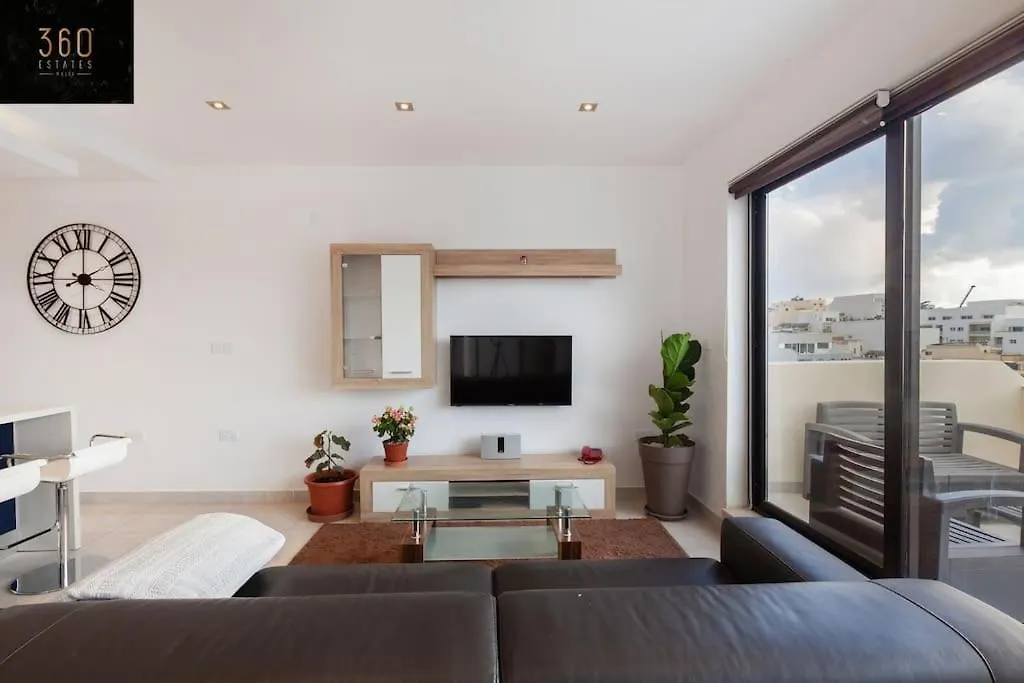 公寓 Saint Julian'sPenthouse And Bbq Kitchen Island & Massive Living By 360 Estates公寓 马耳他